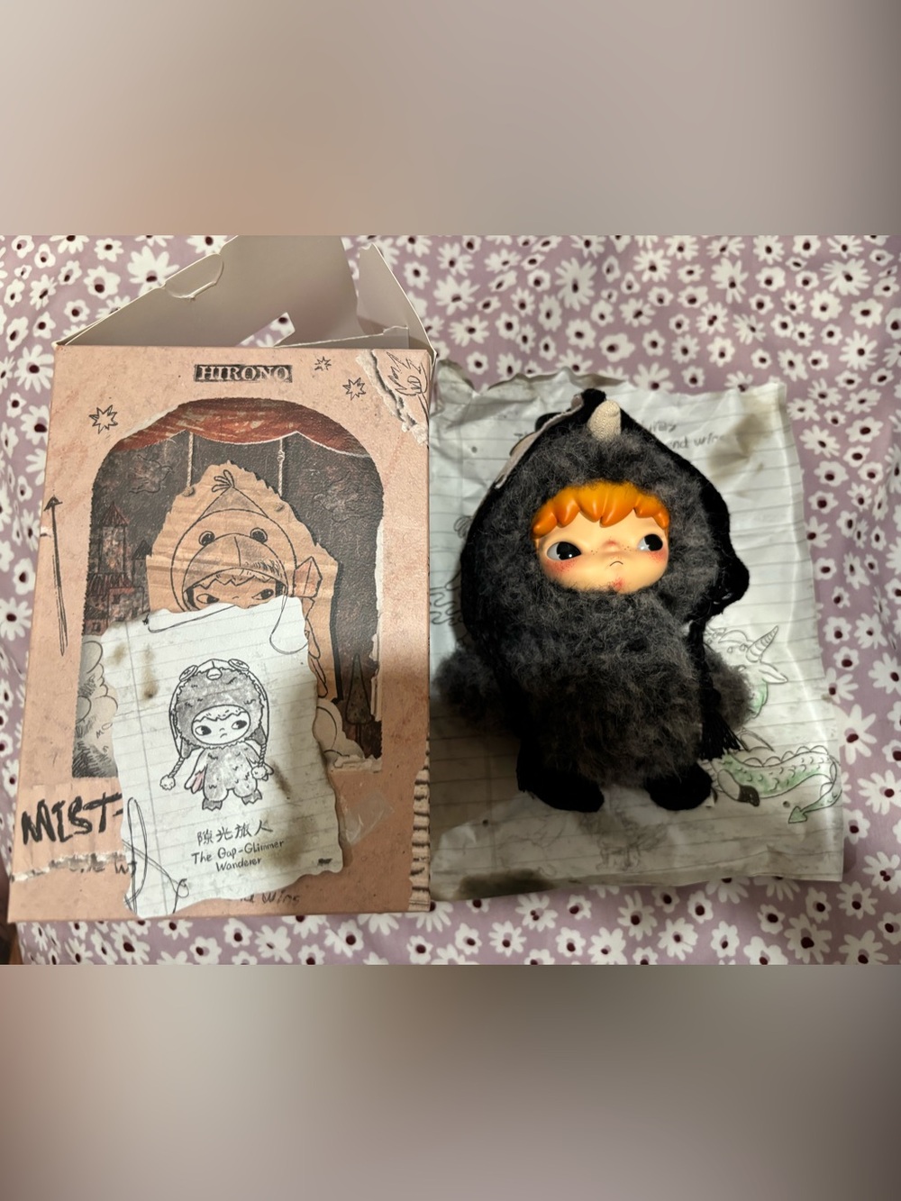 Plush Doll in Black and Orange Costume - Small Pets Category
